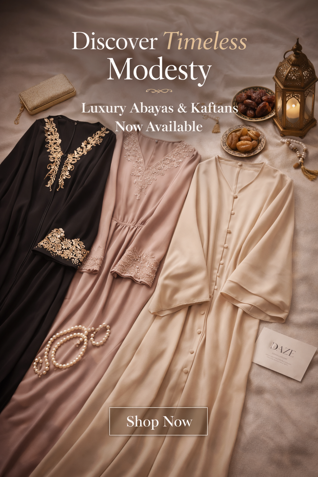 The Art of Modesty — Our Abaya & Kaftan Collection