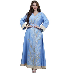 Sequin Embroidery Abaya – Elegant Fashion Robe for Women