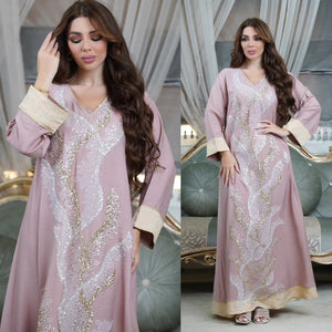 Sequin Embroidery Abaya – Elegant Fashion Robe for Women