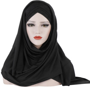 Patch Hijab – Muslim Lady Fashion Headscarf for Women
