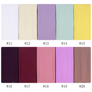 Chiffon Hijab Scarf – Monochrome Pearl 70x180cm
