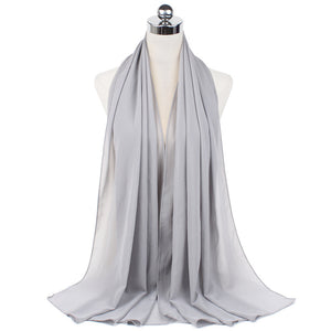 Chiffon Hijab Scarf – Monochrome Pearl 70x180cm