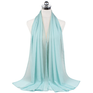 Chiffon Hijab Scarf – Monochrome Pearl 70x180cm