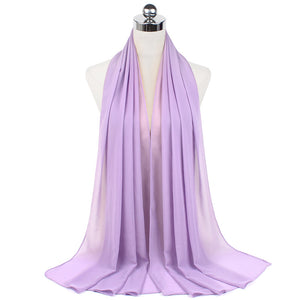 Chiffon Hijab Scarf – Monochrome Pearl 70x180cm