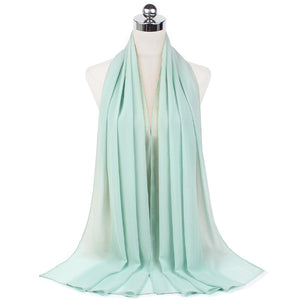 Chiffon Hijab Scarf – Monochrome Pearl 70x180cm