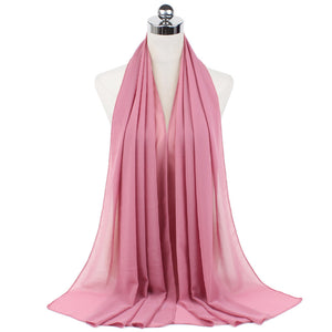 Chiffon Hijab Scarf – Monochrome Pearl 70x180cm