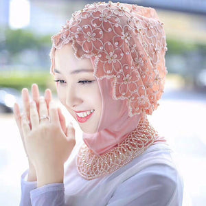 Chiffon Beaded Hijab – Elegant Muslim Headscarf for Women