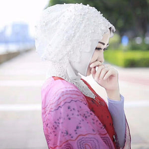 Chiffon Beaded Hijab – Elegant Muslim Headscarf for Women