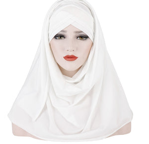 Patch Hijab – Muslim Lady Fashion Headscarf for Women