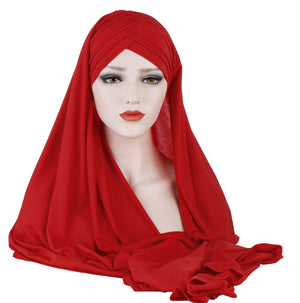 Patch Hijab – Muslim Lady Fashion Headscarf for Women