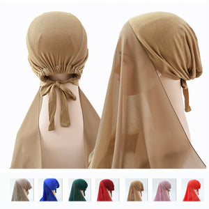 Sunscreen Hijab Hat – Adjustable Sun Protection Veil