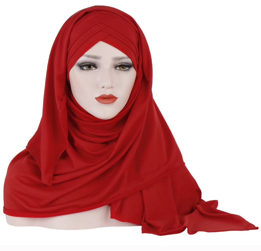 Patch Hijab – Muslim Lady Fashion Headscarf for Women