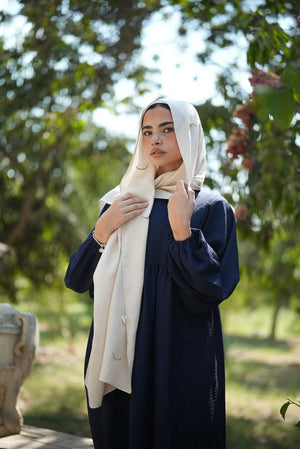 Satin Printed Hijab | Luxury Satin Shawl Headscarf