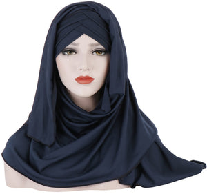 Patch Hijab – Muslim Lady Fashion Headscarf for Women