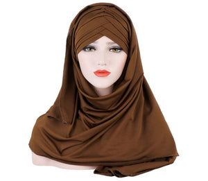 Patch Hijab – Muslim Lady Fashion Headscarf for Women
