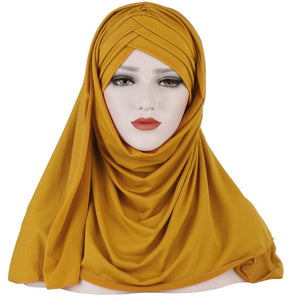 Patch Hijab – Muslim Lady Fashion Headscarf for Women