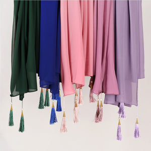 Hijab With Tassel – Elegant Shawl Headscarf for Women