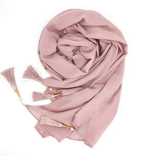 Hijab With Tassel – Elegant Shawl Headscarf for Women