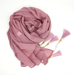 Hijab With Tassel – Elegant Shawl Headscarf for Women