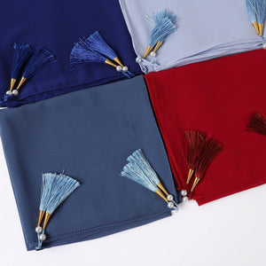 Hijab With Tassel – Elegant Shawl Headscarf for Women