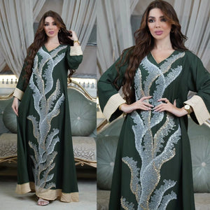 Sequin Embroidery Abaya – Elegant Fashion Robe for Women