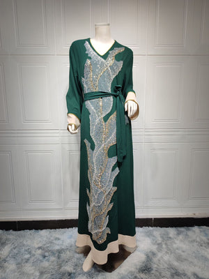 Sequin Embroidery Abaya – Elegant Fashion Robe for Women