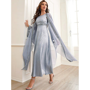 Embroidered Abaya Set – Dubai Style Muslim Abaya for Women