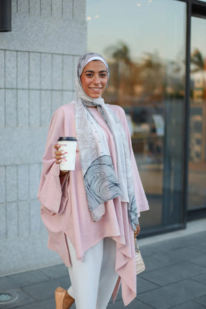 Satin Printed Hijab | Luxury Satin Shawl Headscarf